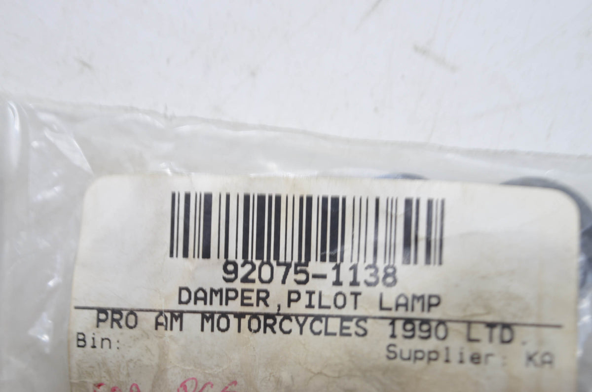 OEM Kawasaki 92075-1138 Pilot Lamp Damper Qty 2 NOS