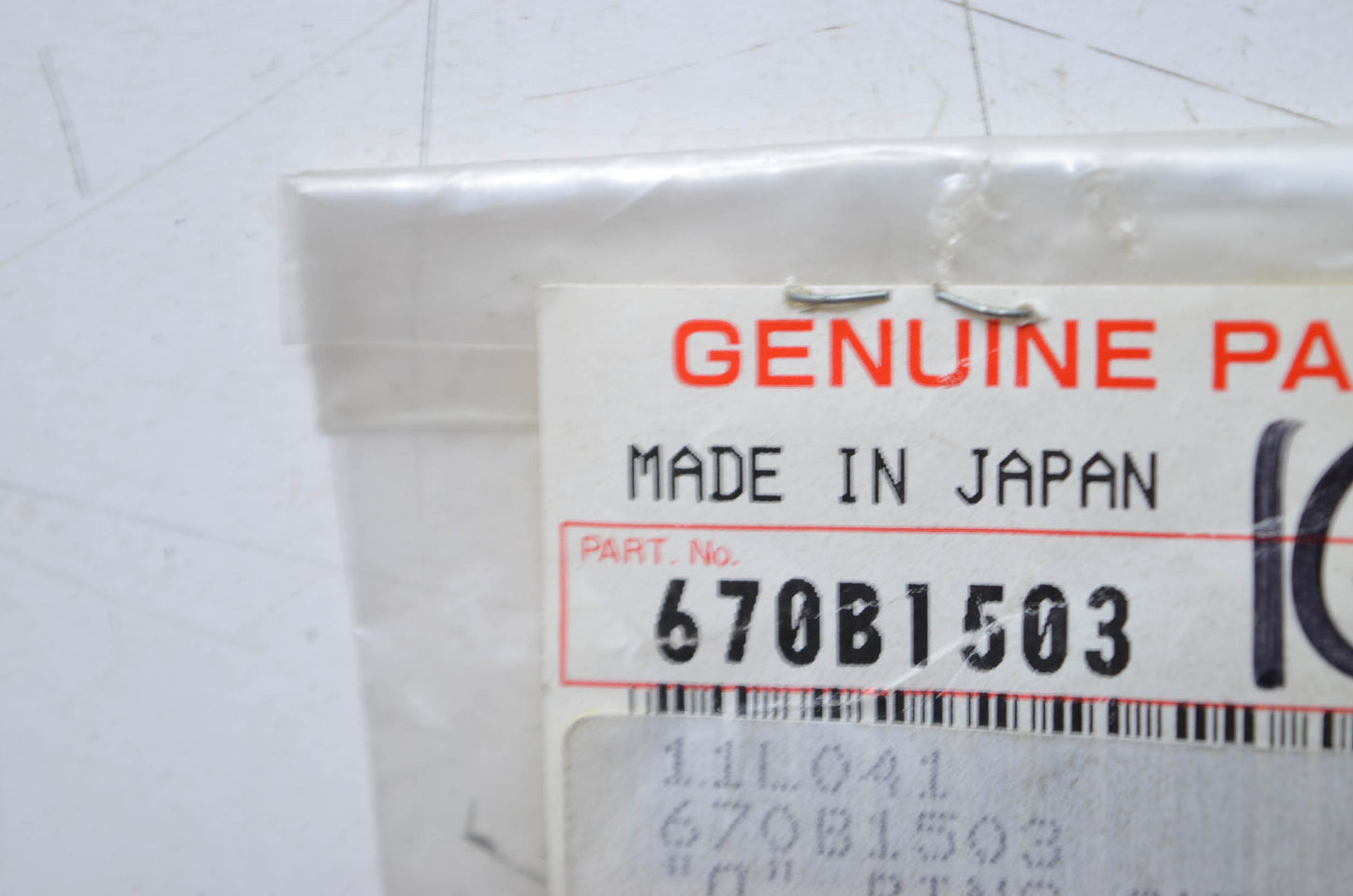 OEM Kawasaki 670B1503 O-Ring 3MM Qty 2 NOS