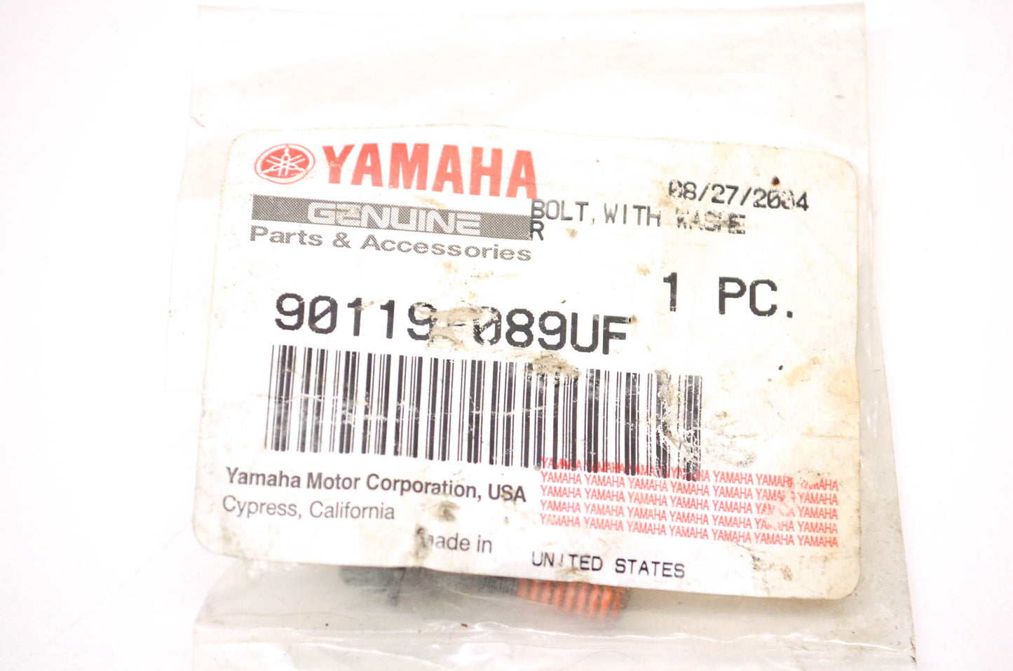 OEM Yamaha 90119-089UF-00 Bolt w/ Washer NOS