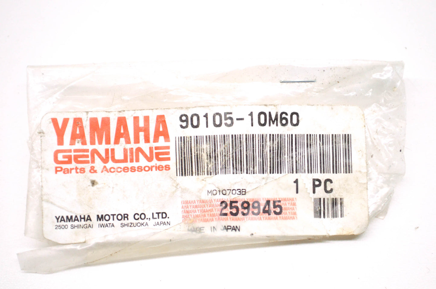 OEM Yamaha 90105-10M60-00 Washer Based Bolt NOS