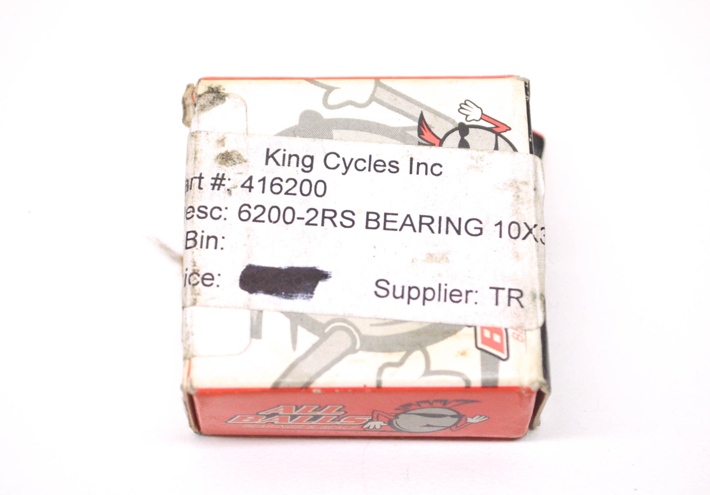 All Balls 41-6200 Wheel Bearing 10X30X9 NOS