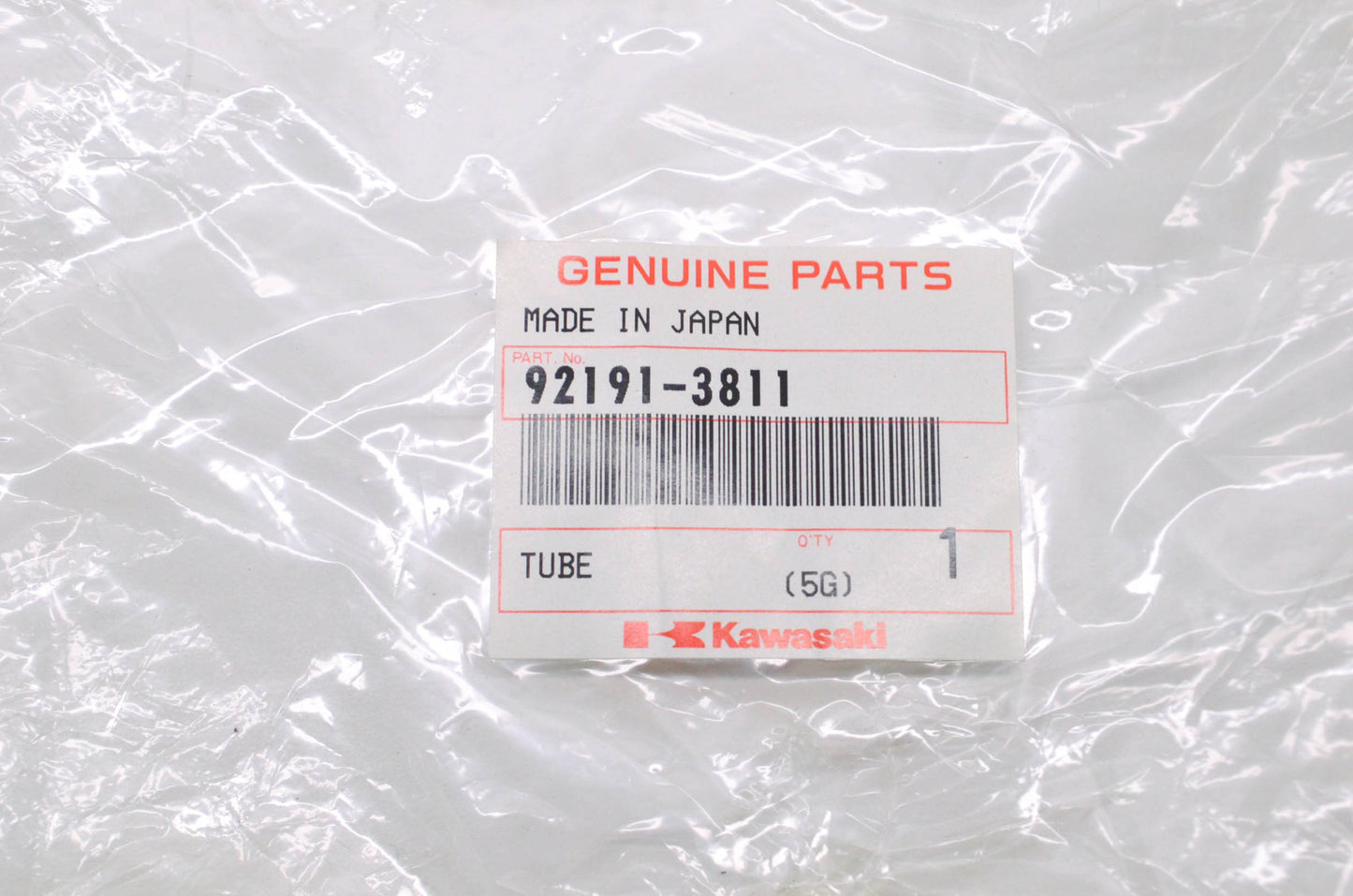 New OEM Kawasaki 92191-3811 Tube NOS