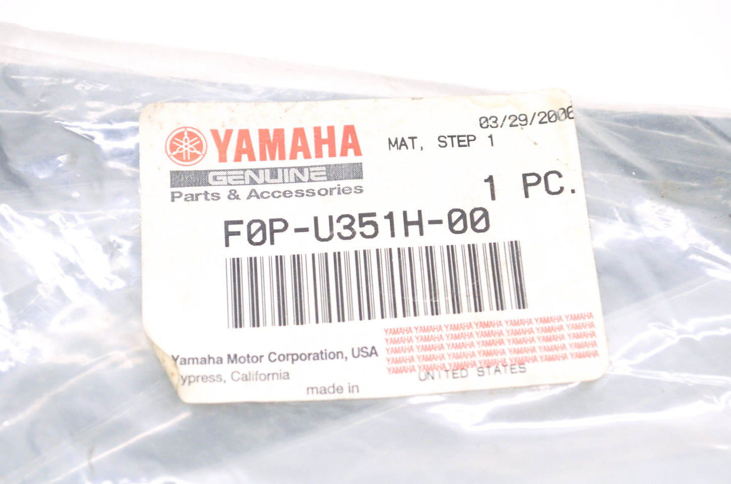 OEM Yamaha F0P-U351H-00-00 Step Mat 1 NOS