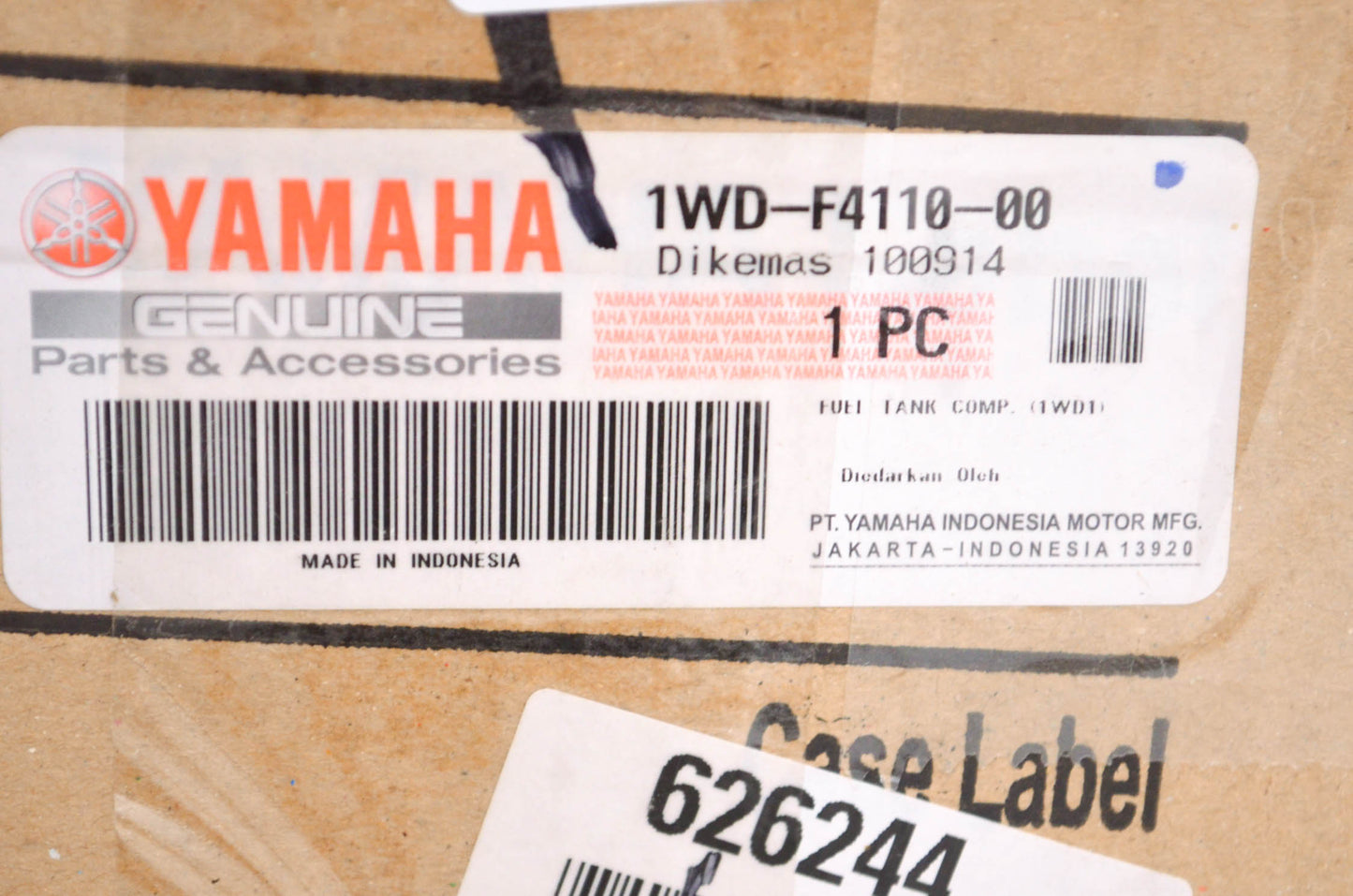 OEM Yamaha 1WD-F4110-00-00 Fuel Tank NOS