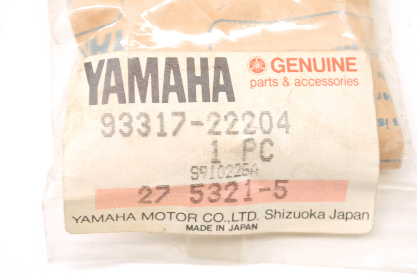 New OEM Yamaha 93317-22204-00 Cylinder Bearing #17 NOS