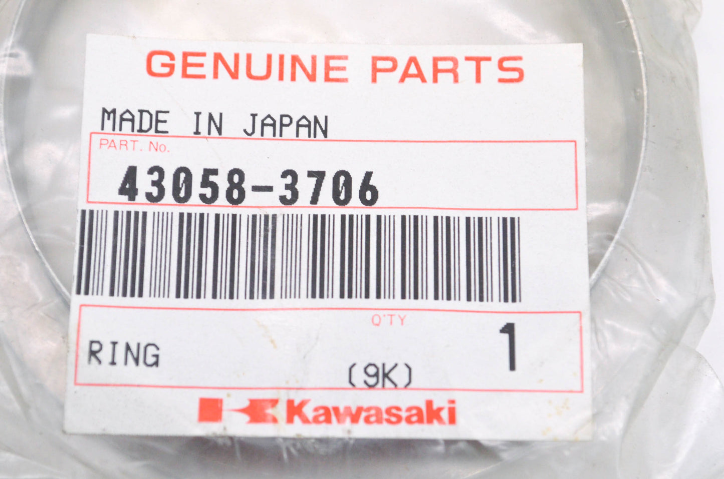 OEM Kawasaki 43058-3706 Ring NOS