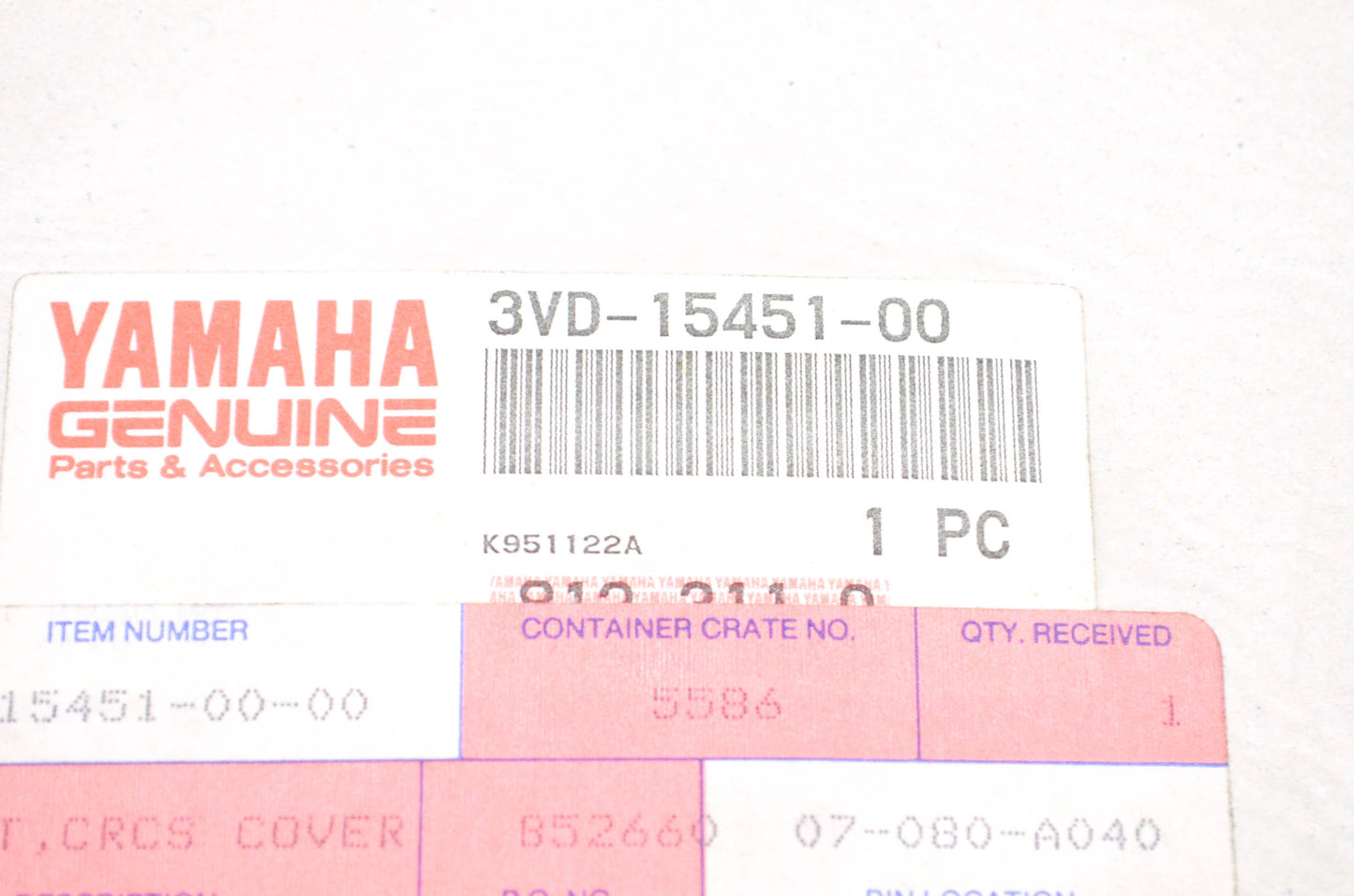 OEM Yamaha 3VD-15451-00-00 Crankcase Cover Gasket