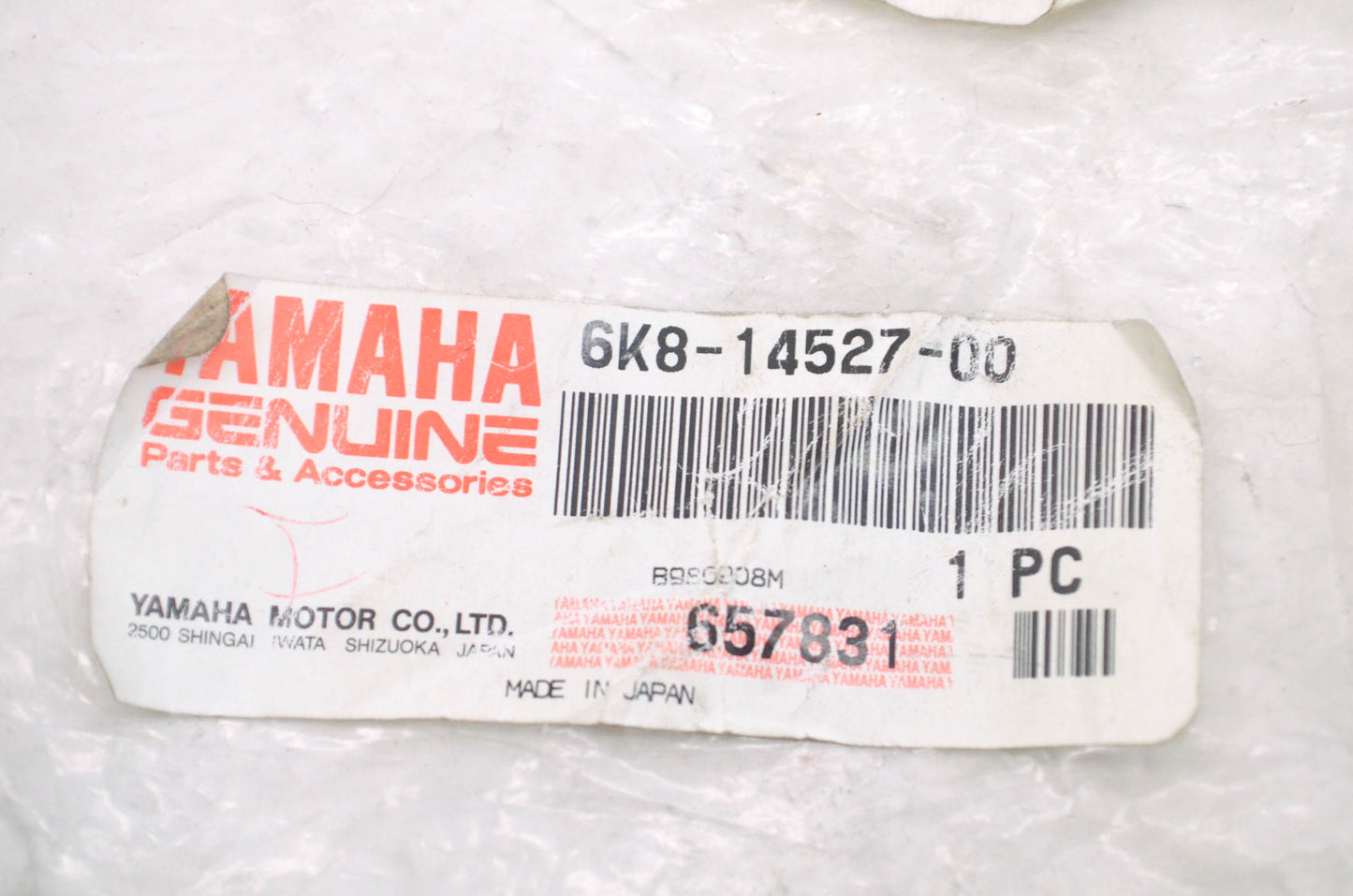 OEM Yamaha 6K8-14527-00-00 Plate NOS