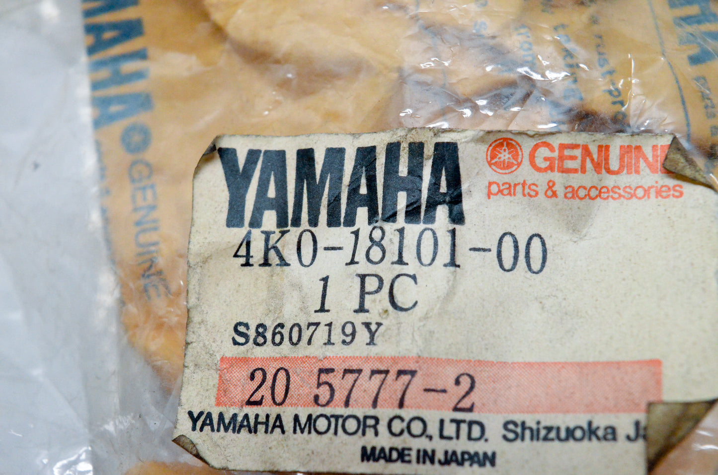 OEM Yamaha 4K0-18101-00-00 Shift Shaft Assembly NOS