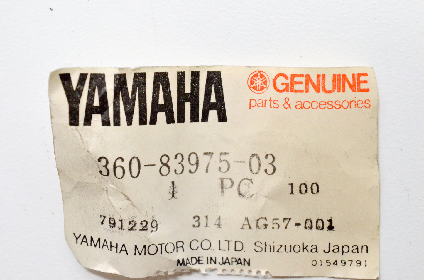 OEM Yamaha 360-83975-03-00 Handle Switch 2
