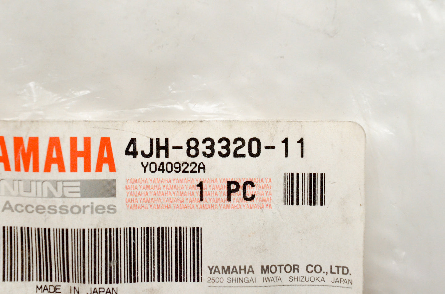 OEM Yamaha 4JH-83320-11-00 Front Flasher Light Assembly NOS