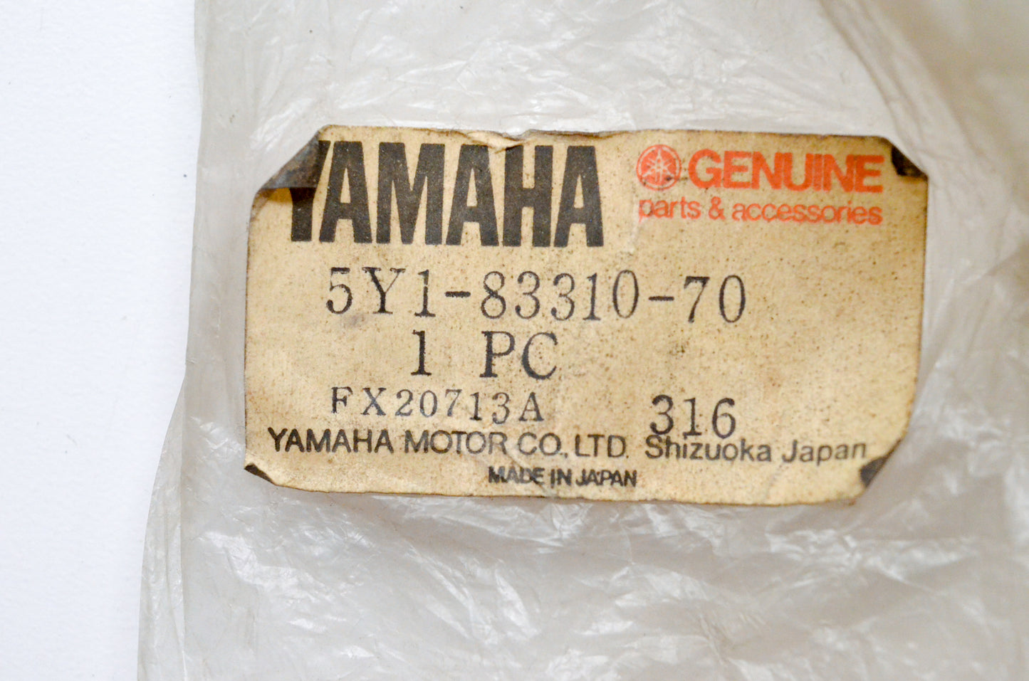 OEM Yamaha 5Y1-83310-70-00 Front Flasher Light Assembly NOS