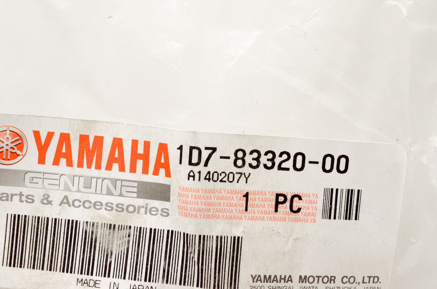 OEM Yamaha 1D7-83320-00-00 Front Flasher Light NOS