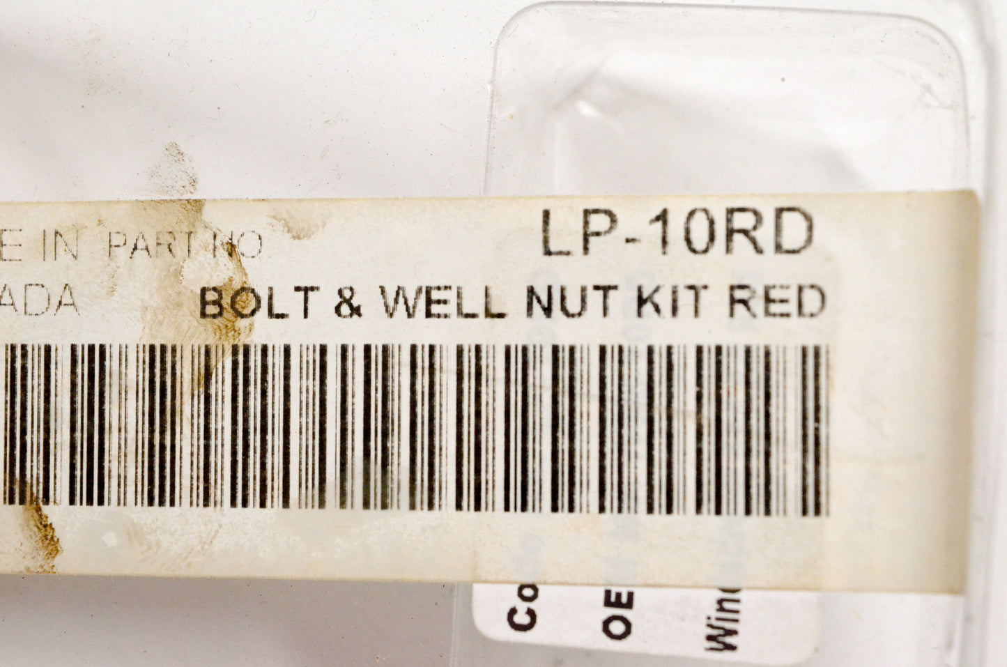 Lightning Performance LP-10RD Bolt & Well Nut Kit Red