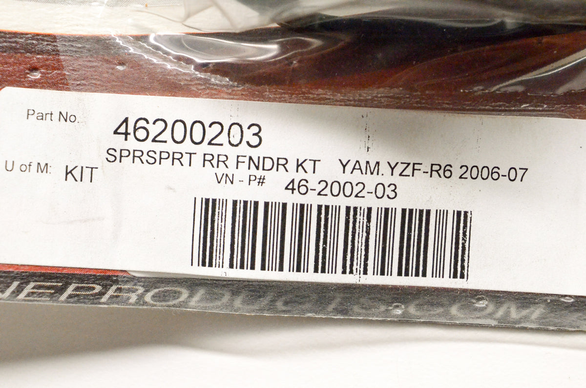 OEM Yamaha 46200203 Rear Fender Kit Yam YZF-R6 2006-07 NOS