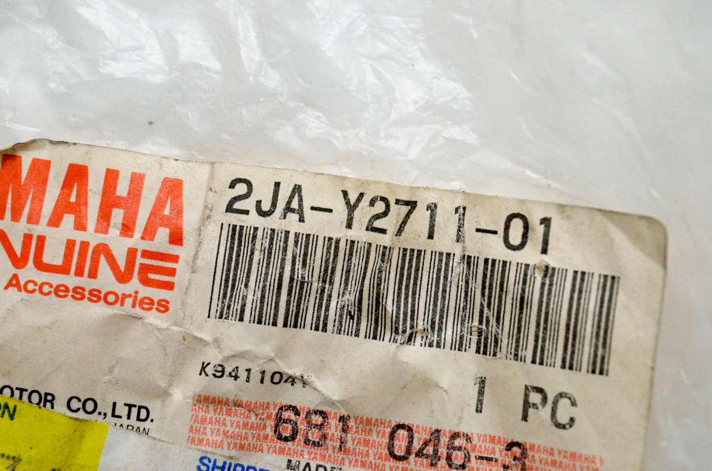 New OEM Yamaha 2JA-Y2711-01-00 Main Stand NOS
