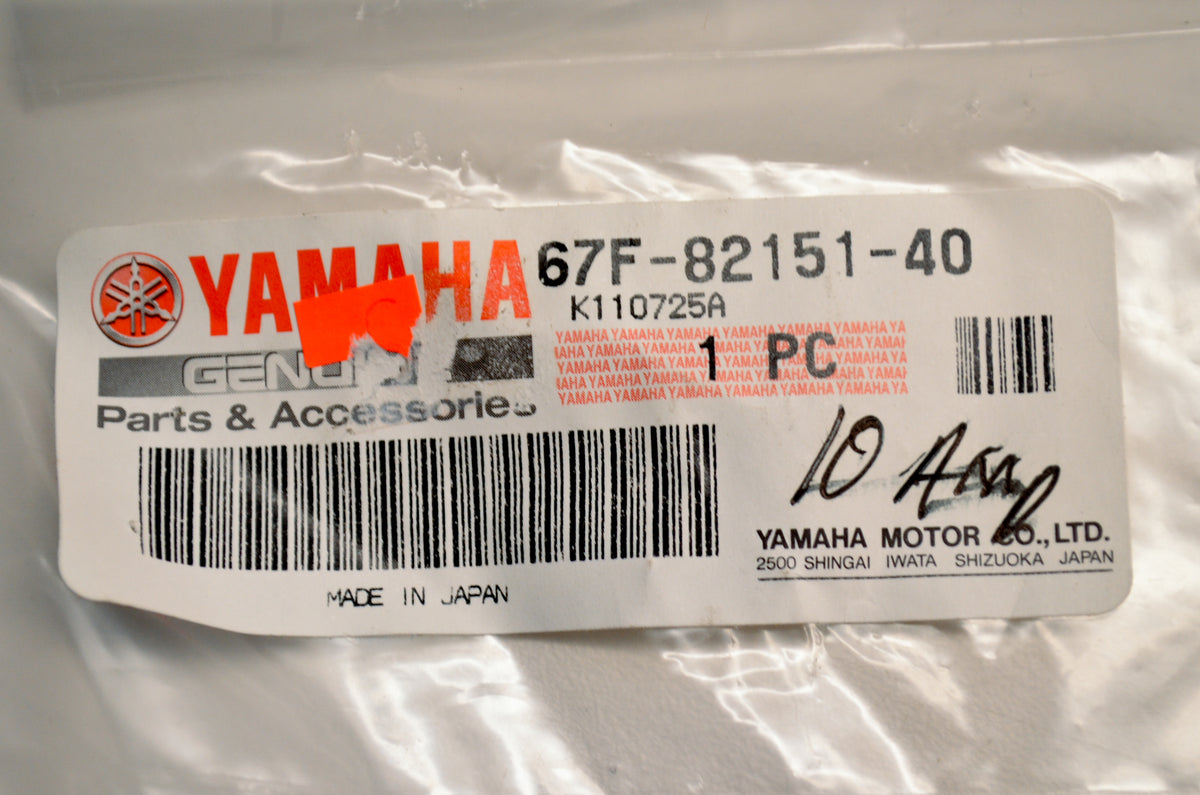 OEM Yamaha 67F-82151-40-00 Fuse (10A) NOS