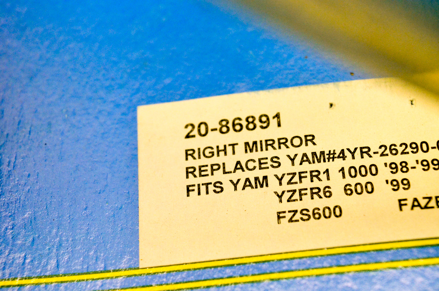 EMGO 20-86891 Right Replacement Mirror NOS
