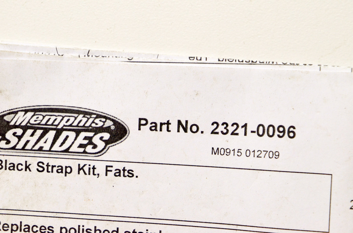 Memphis Shades 2321-0096 Black Strip Kit NOS