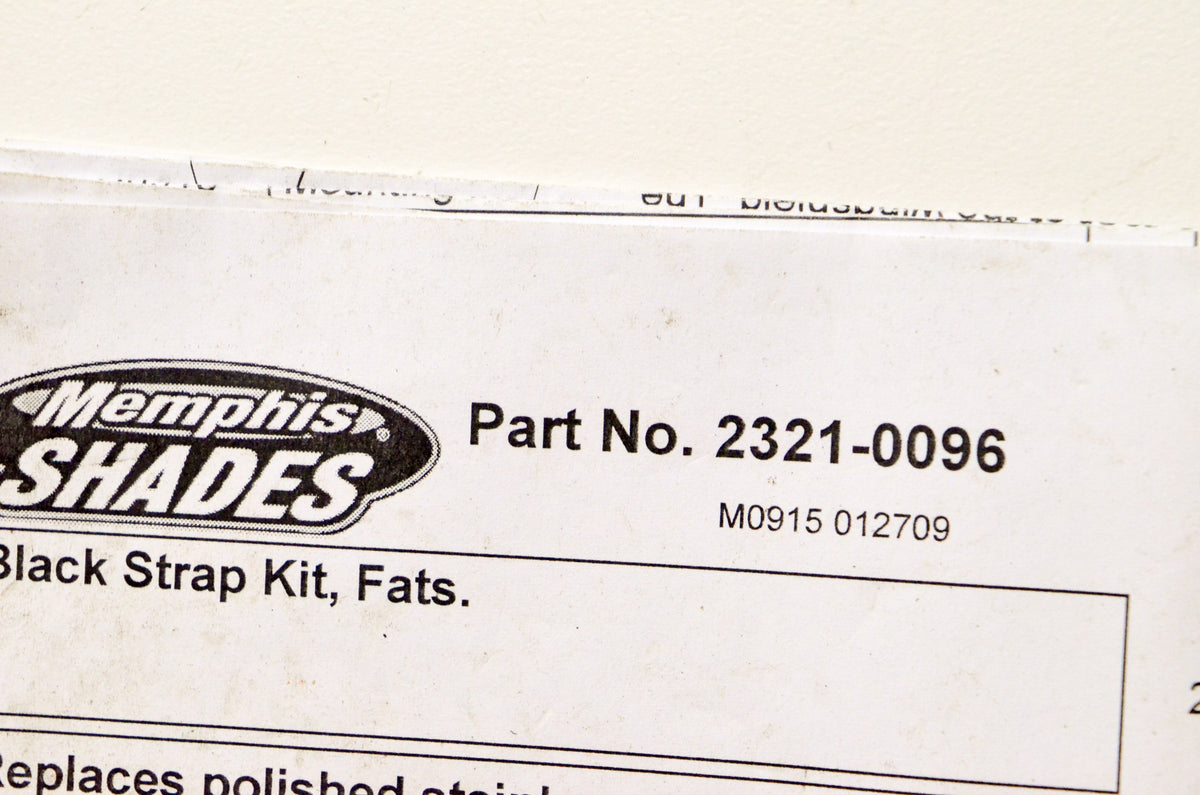 Memphis Shades 2321-0096 Black Strip Kit NOS
