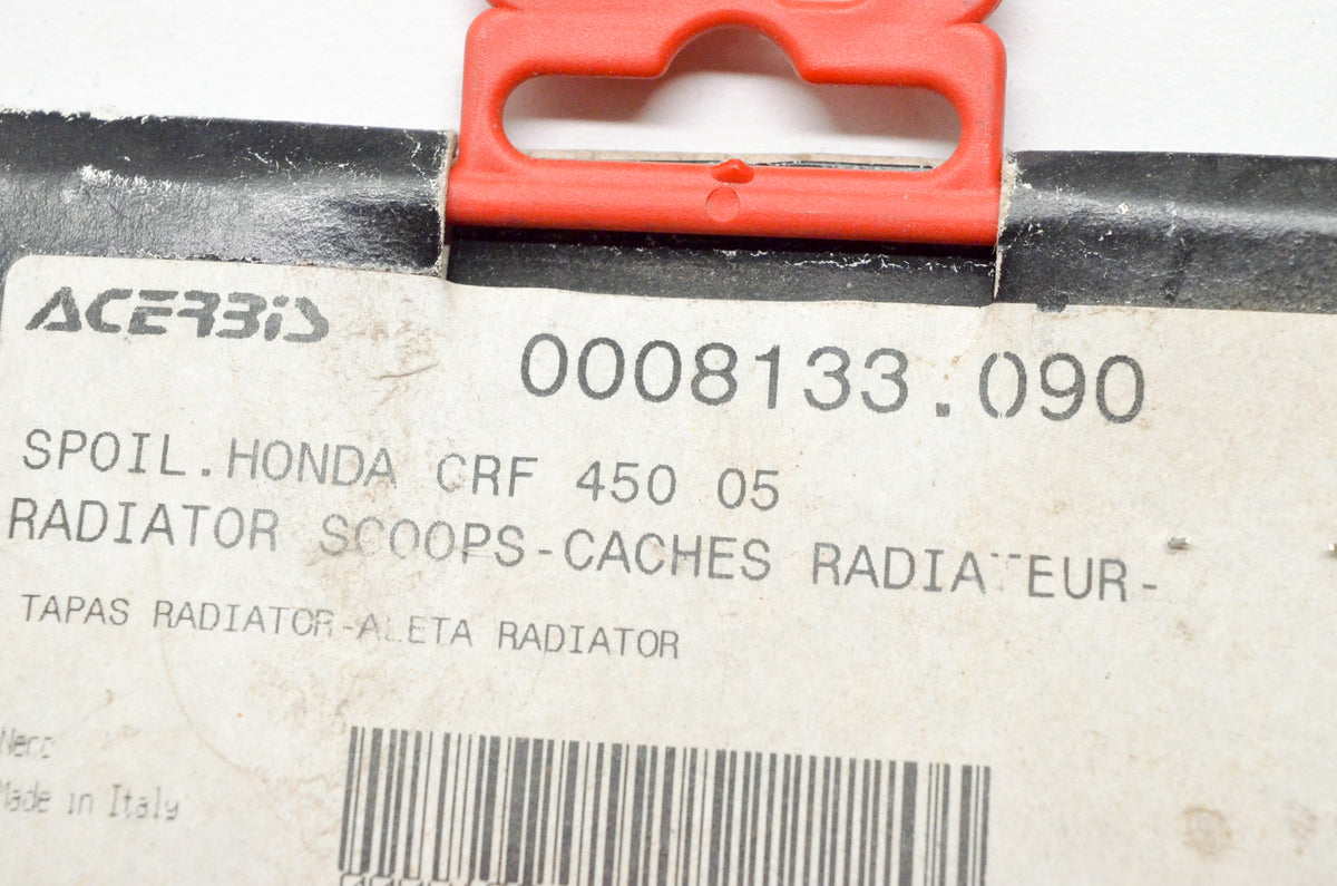 Acerbis 8133.09 Radiator Scoops Black NOS