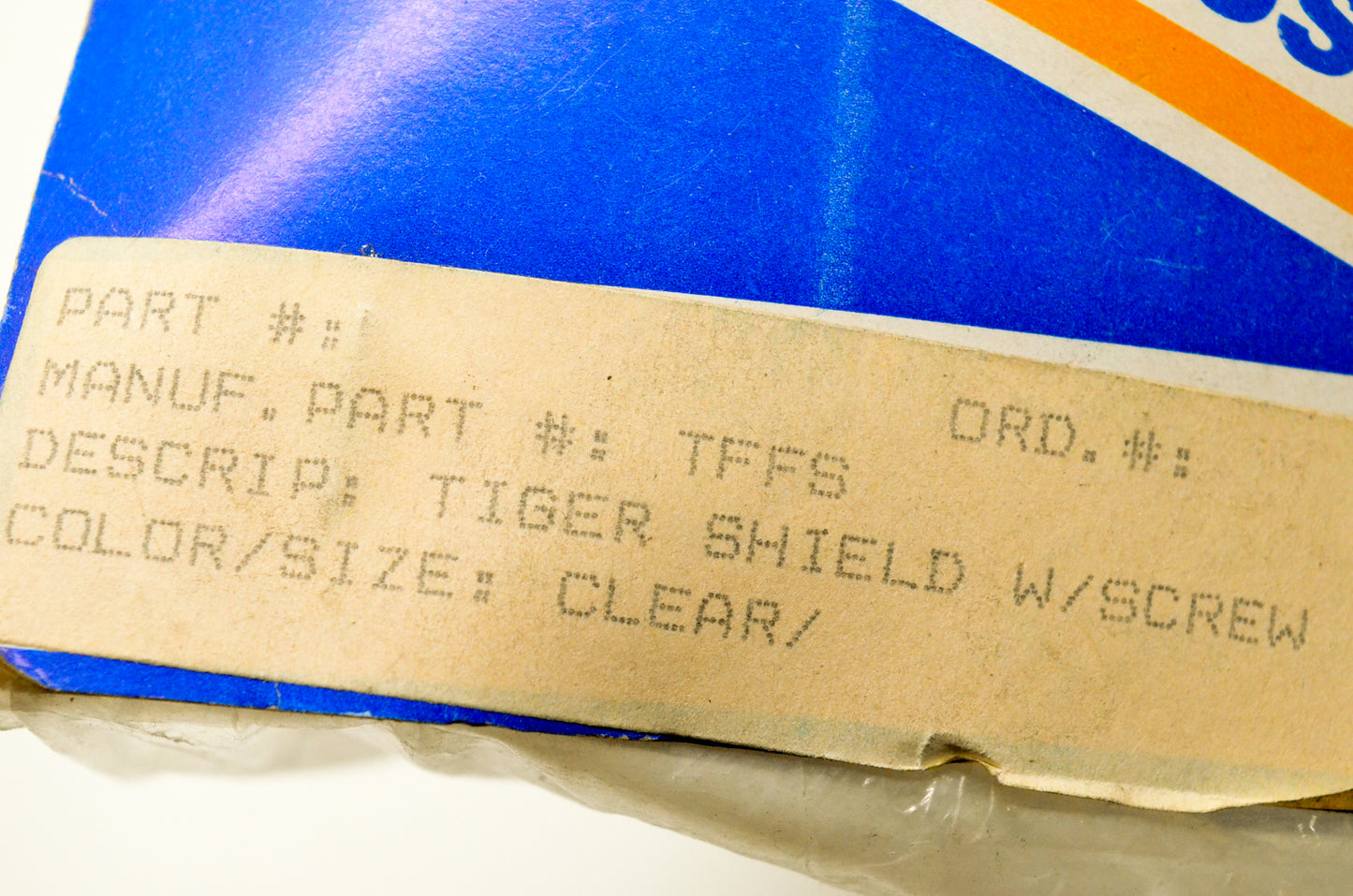 Monarch TFFS Helmet Face Shield Clear NOS