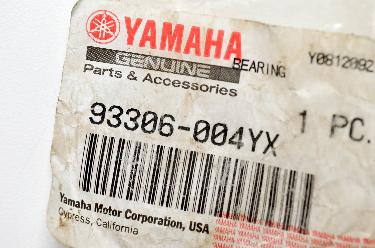 OEM Yamaha 93306-004YX-00 Bearing NOS