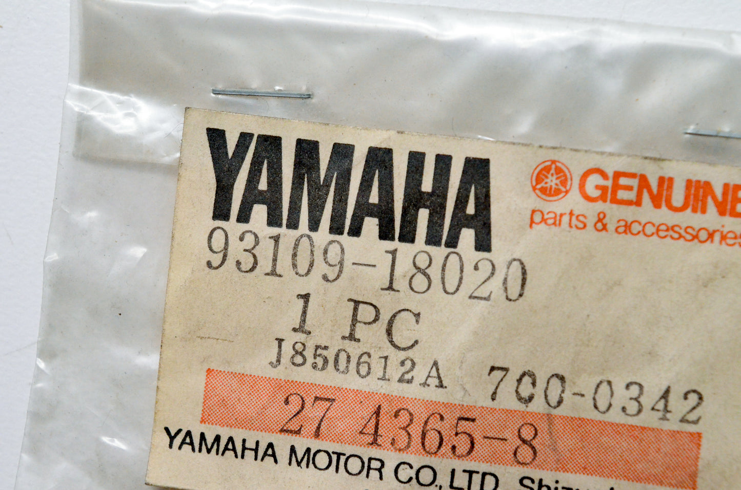 OEM Yamaha 93109-18020-00 Oil Seal Type SDO NOS