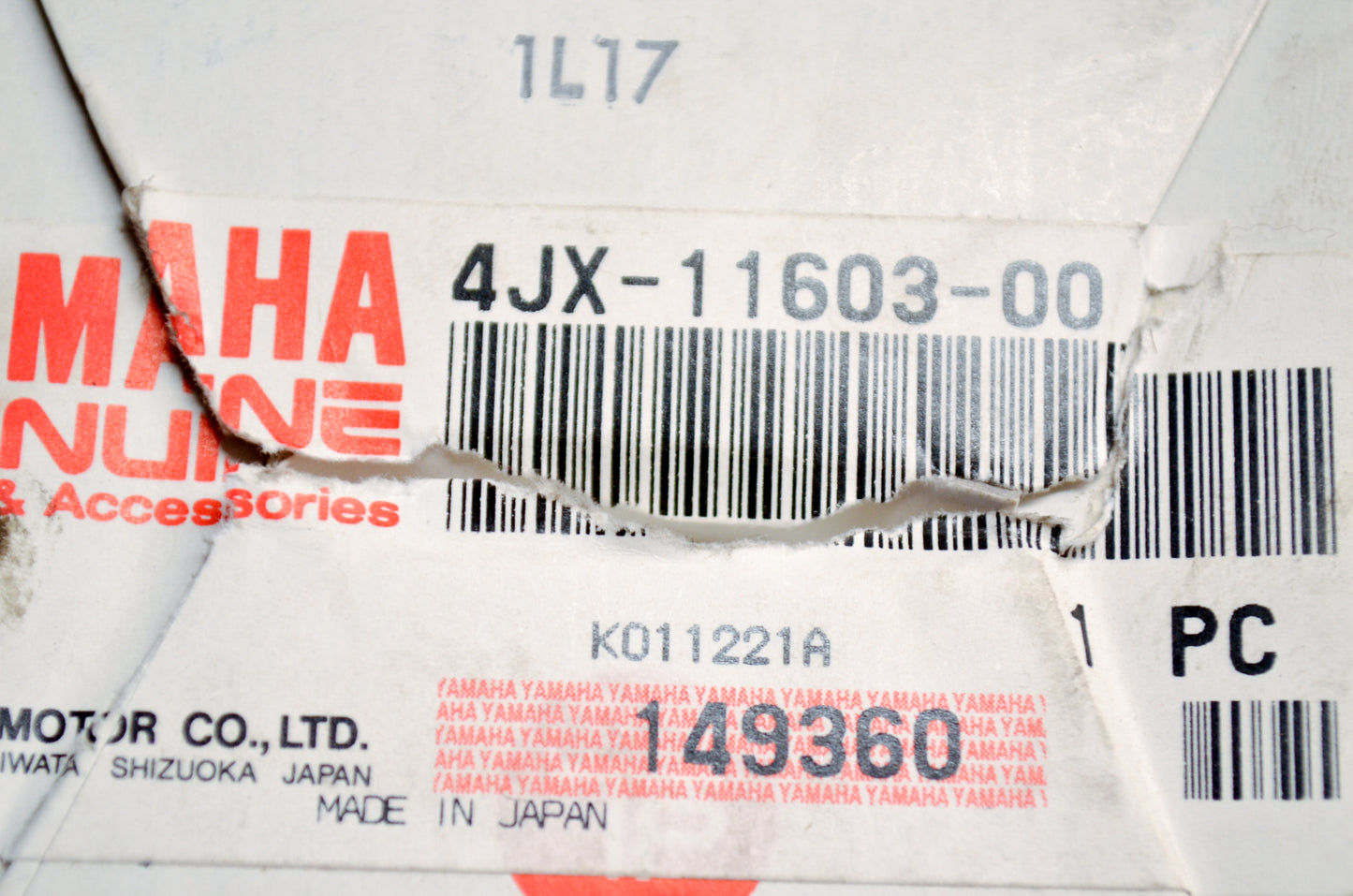 OEM Yamaha 4JX-11603-00-00 Piston Ring Set STD NOS