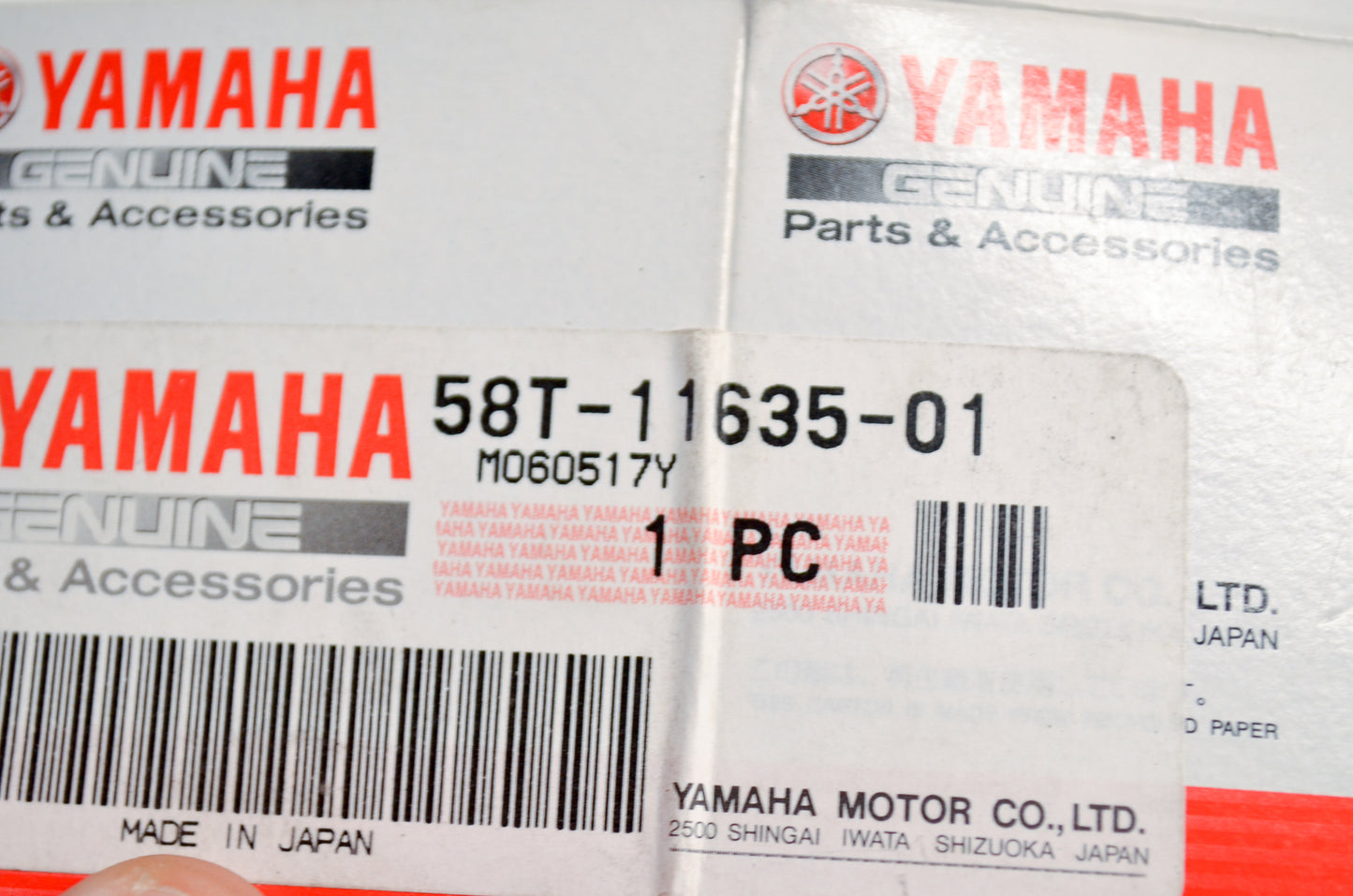 OEM Yamaha 58T-11635-01-00 Piston 1 O/S 0.25 NOS