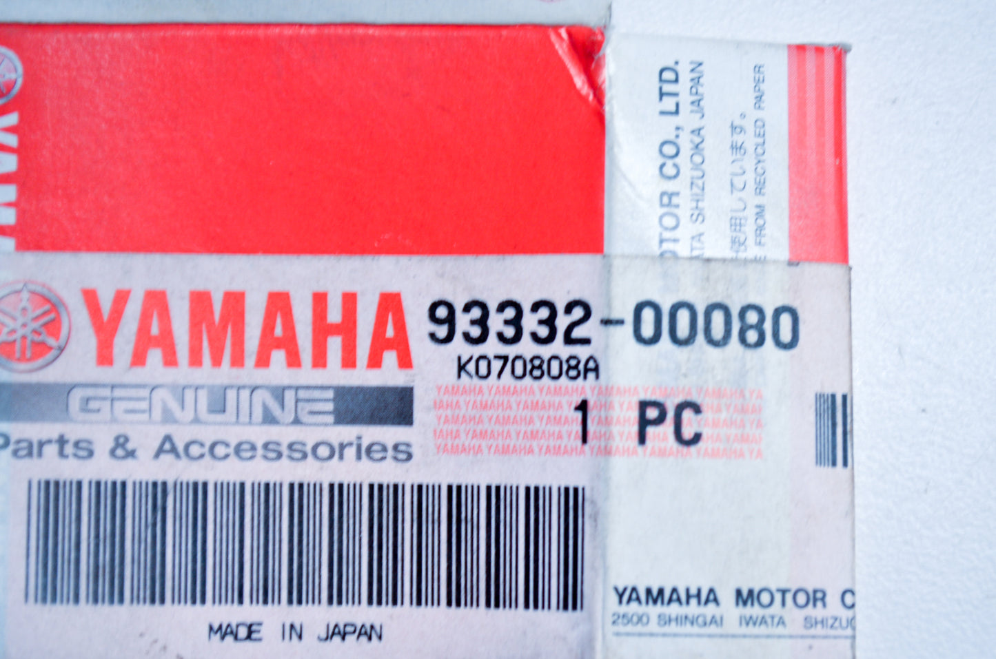 OEM Yamaha 93332-00080-00 Bearing NOS