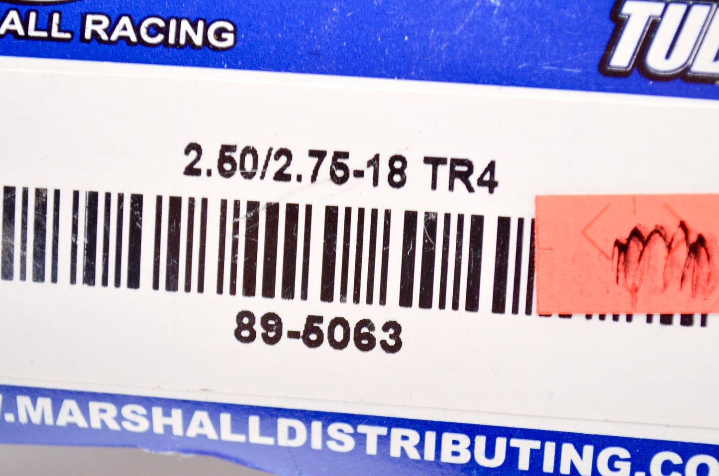 Marshall 89-5063 Heavy Duty Motorcycle Tire Tube 2.50/2.75-18 TR4 NOS