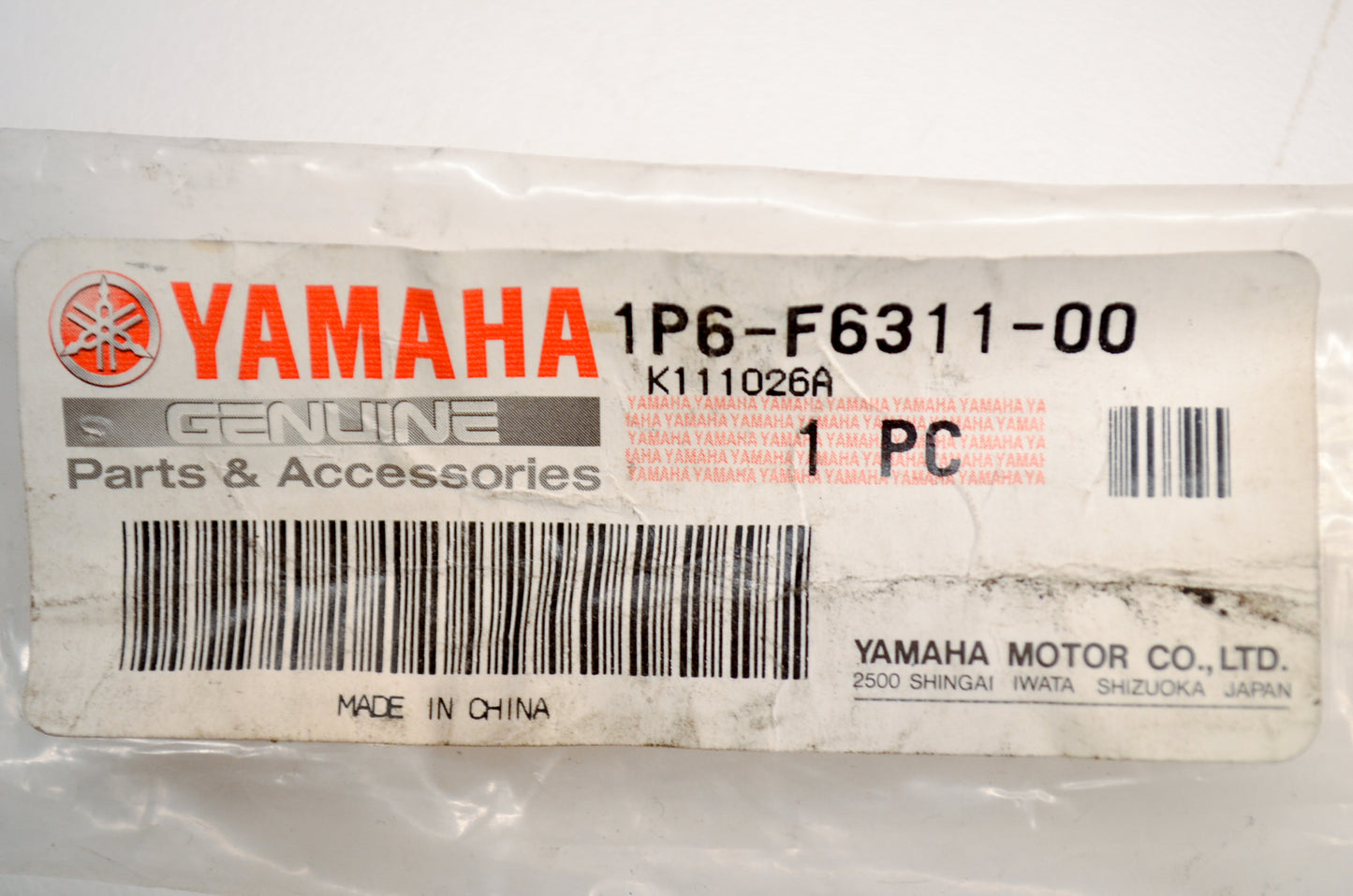 New OEM Yamaha 1P6-F6311-00-00 Throttle Cable 1 NOS