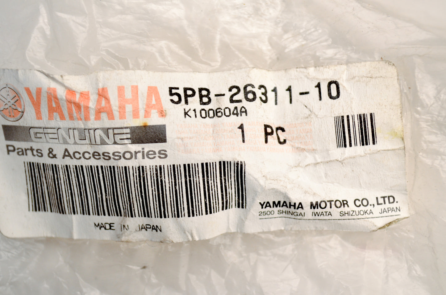 OEM Yamaha 5PB-26311-10-00 Throttle Cable 1 NOS