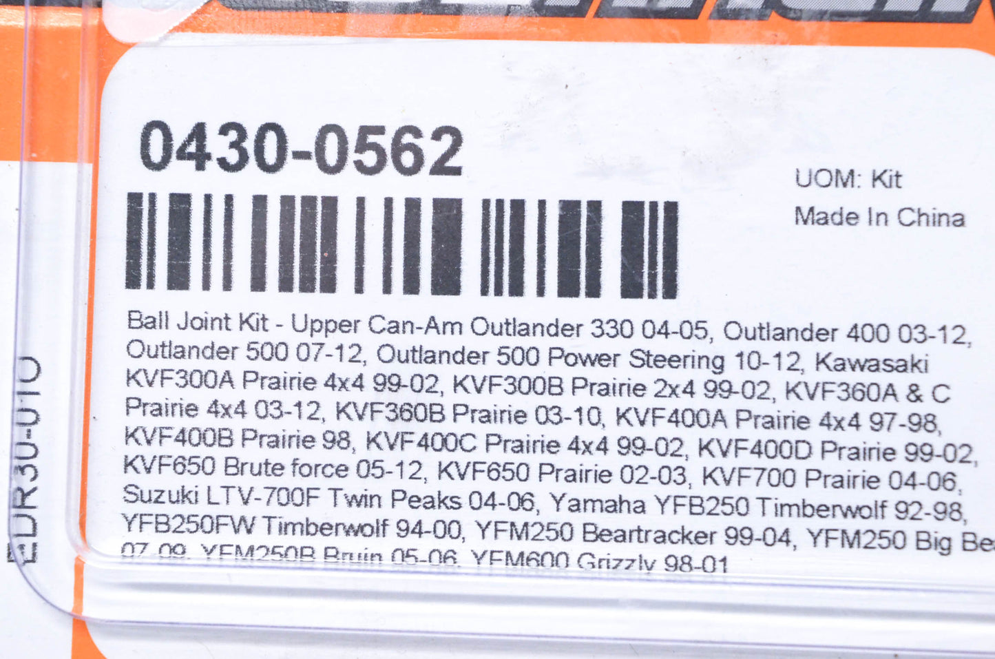 Moose Racing 0430-0562 Upper Ball Joint Kit NOS