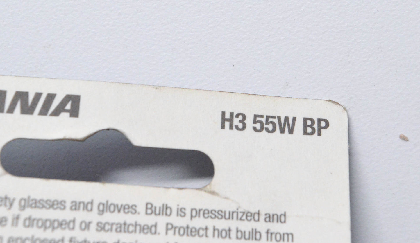 Sylvania H3-55W-BP H3 12V 55W Halogen Fog Light Bulb NOS