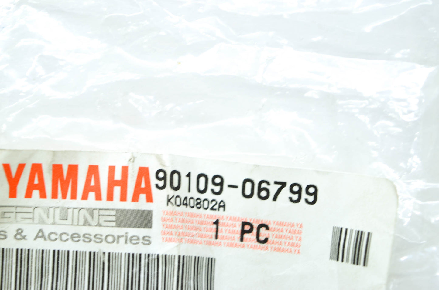 OEM Yamaha 90109-06799-00 Bolt