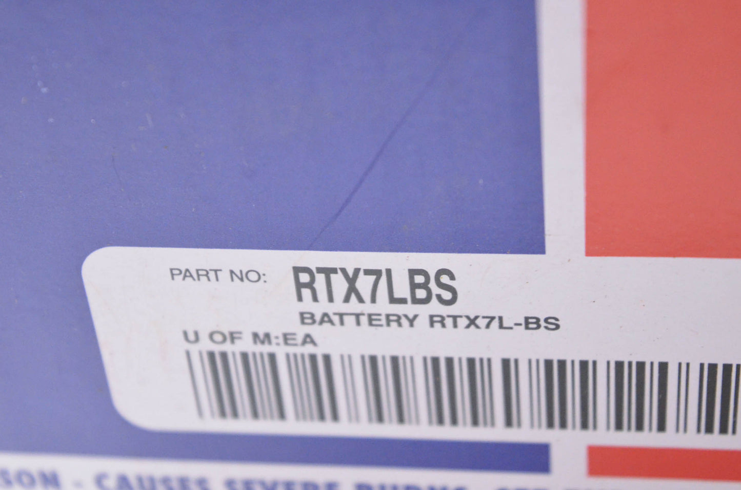 Parts Unlimited RTX7LBS Maintenance Free Battery Kit NOS