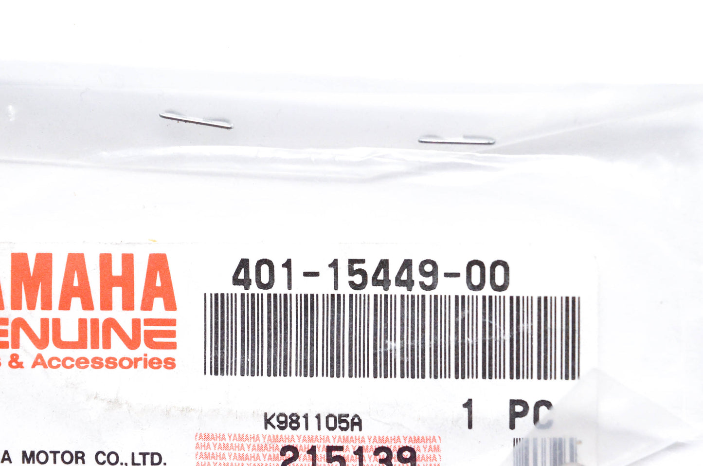 OEM Yamaha 401-15449-00-00 Rubber Ring NOS