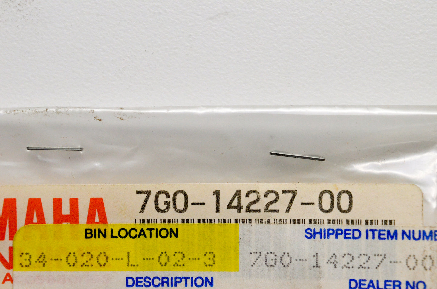 New OEM Yamaha 7G0-14227-00-00 Gasket NOS