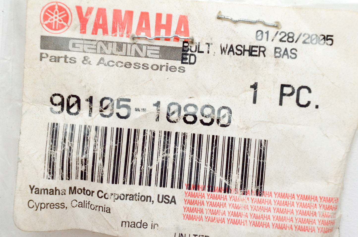 New OEM Yamaha 90105-10890-00 OEM Yamaha 90105-10890-00 Flange Bolt NOS NOS