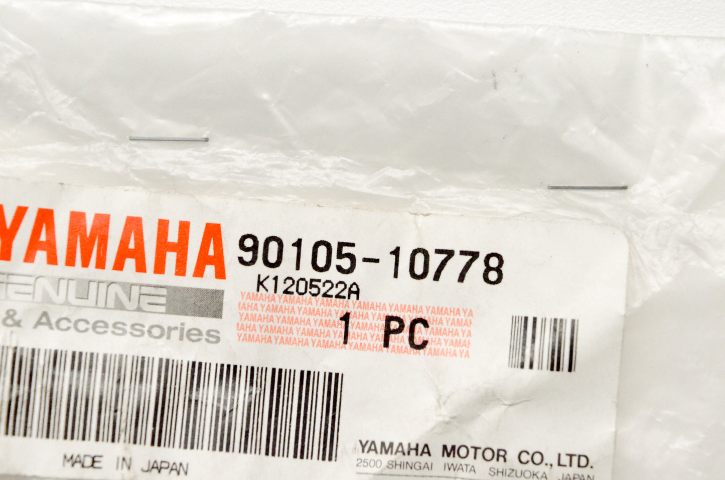 OEM Yamaha 90105-10778-00 Washer Based Bolt