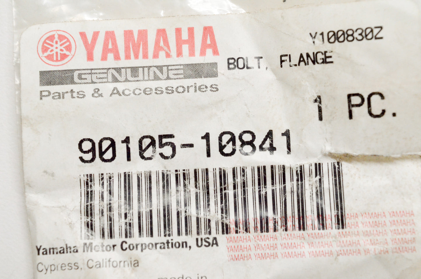 OEM Yamaha 90105-10841-00 Flange Bolt