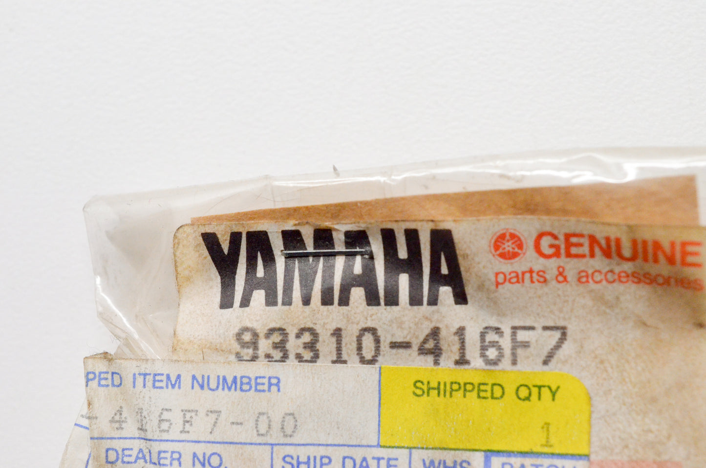 New OEM Yamaha 93310-416F7-00 Cylinder Bearing NOS