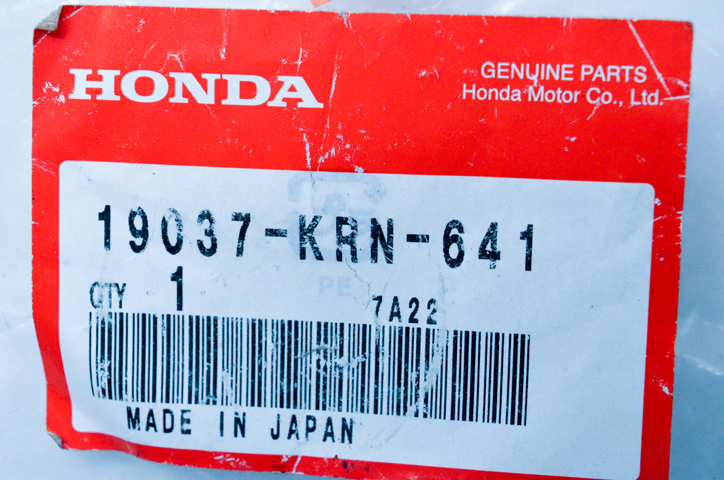 New OEM Honda 19037-KRN-641 Radiator Cap NOS