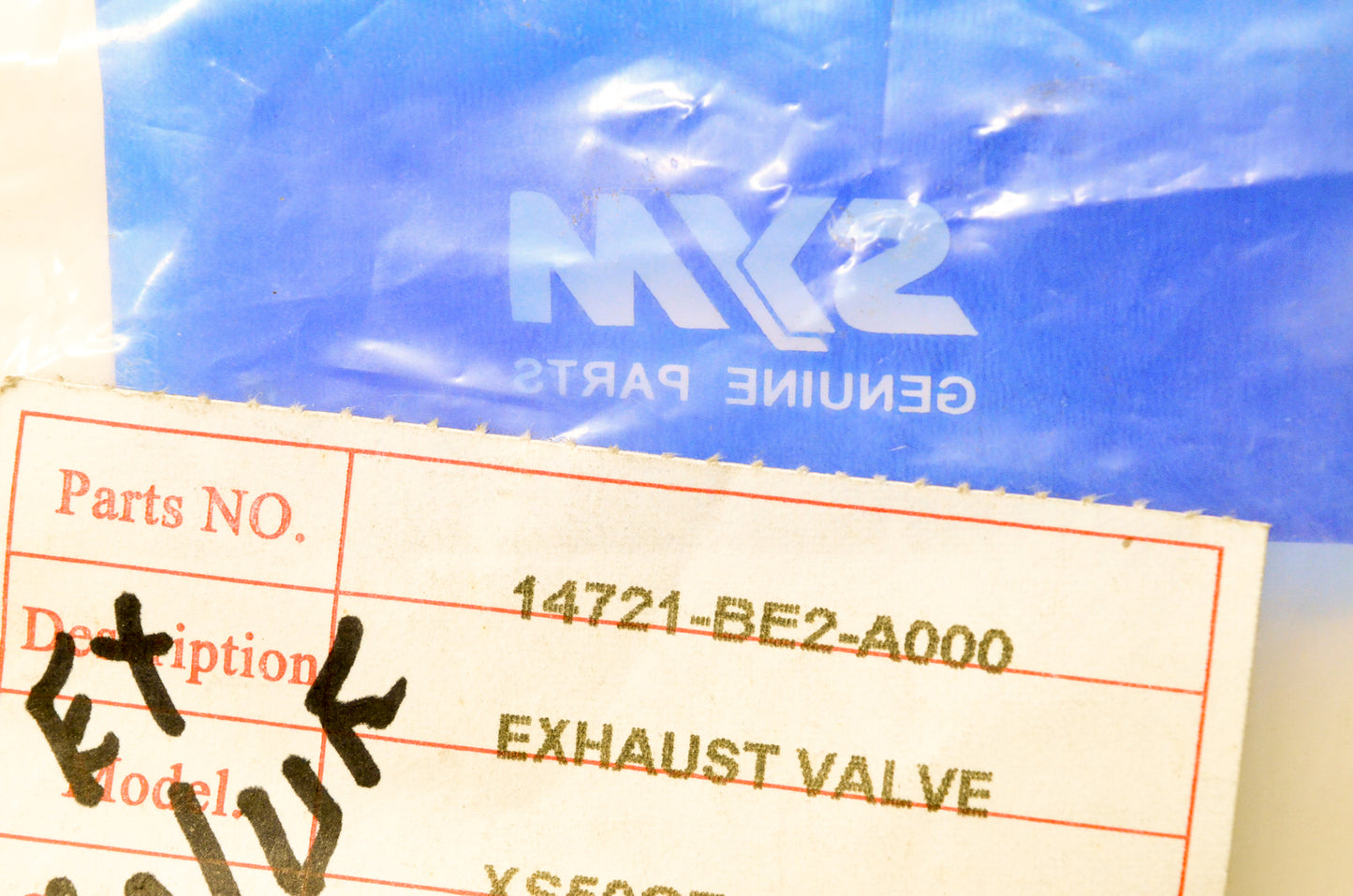 Sym 14721-BE2-A000 Exhaust Valve NOS
