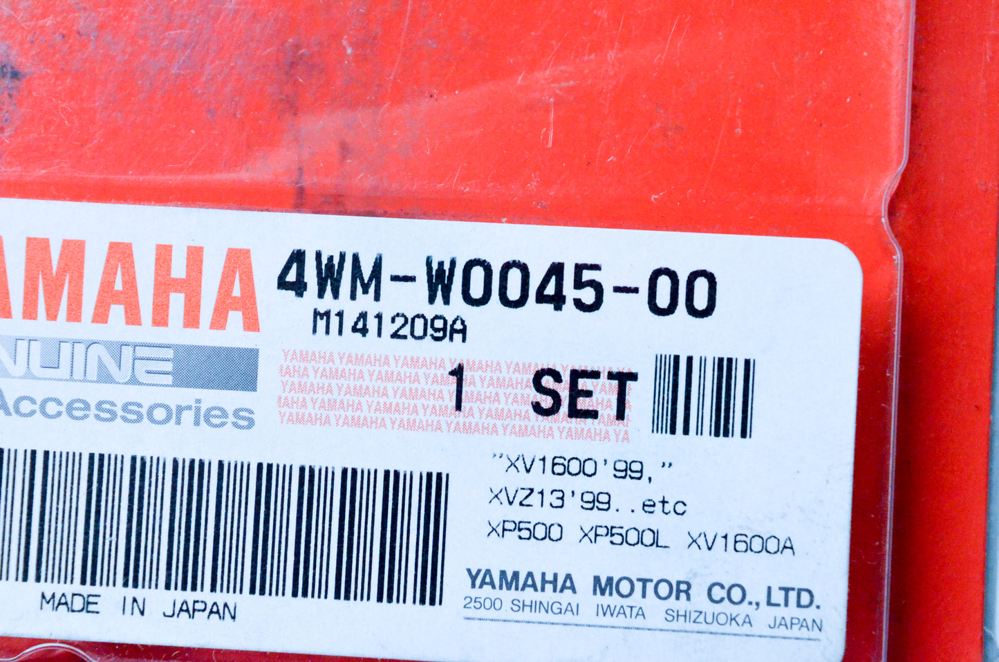 OEM Yamaha 4WM-W0045-00-00 Brake Pad Kit