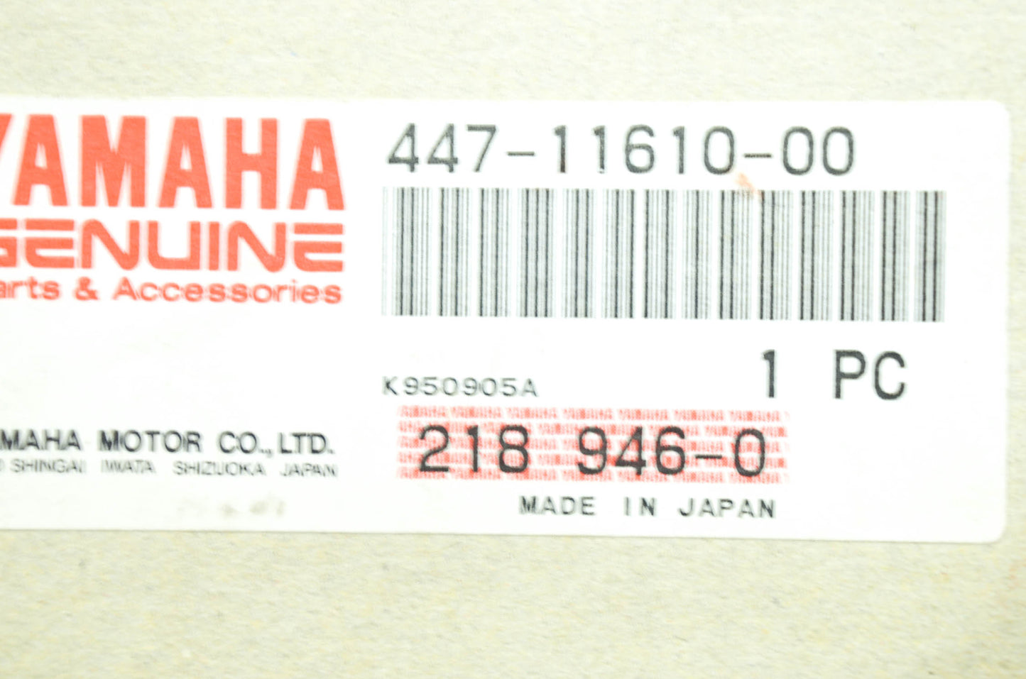 OEM Yamaha 447-11610-00-00 Piston Ring Set STD NOS