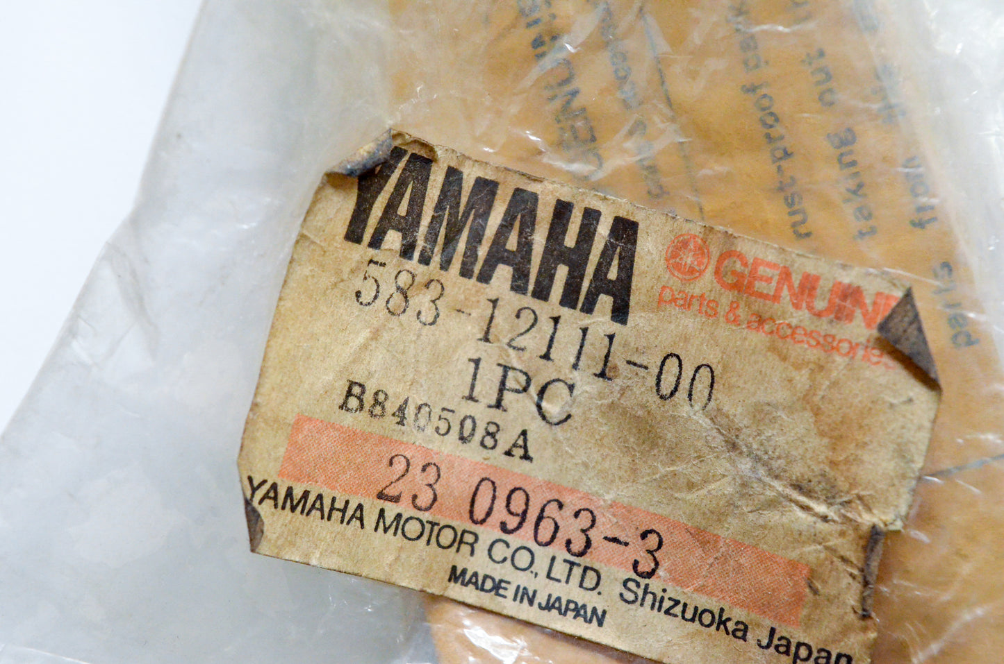 OEM Yamaha 583-12111-00-00 Intake Valve