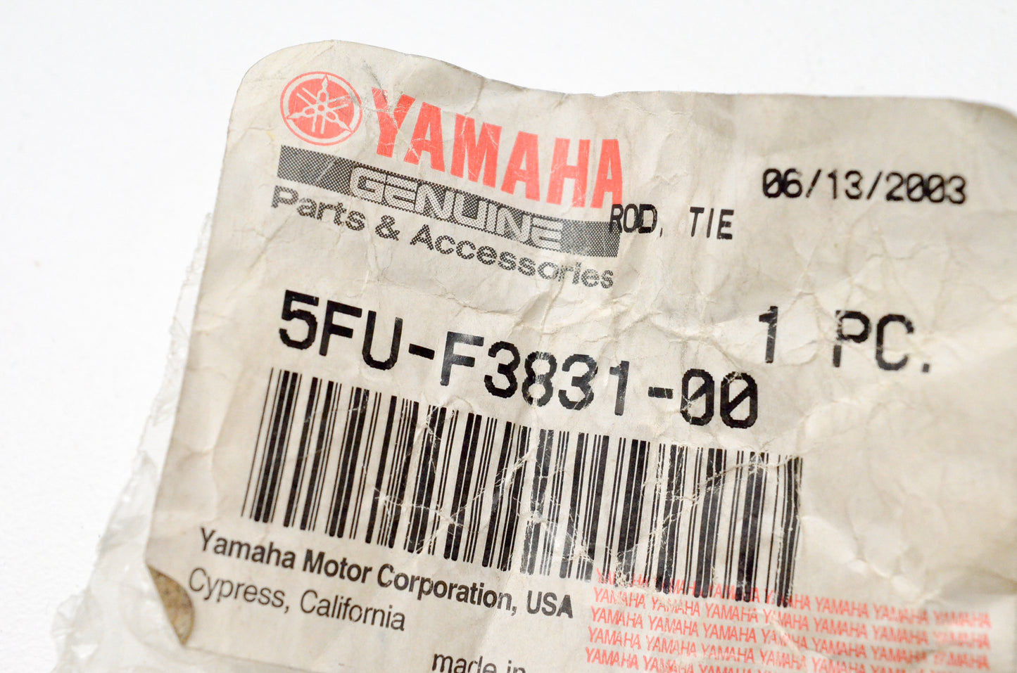 OEM Yamaha 5FU-F3831-00-00 Tie Rod NOS